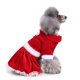 thumbnail image 2 of Vestido de Navidad para perros Falda roja para mascotas Disfraz de Papá Noel para perros Sudadera con capucha cálida para cachorros Ropa para gatos Ropa de invierno para mascotas Ropa navideña para mascotas Ropa para mascotas de Halloween Ropa para perros divertida (1 paquete, L) JM, 2 of 5