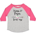 thumbnail image 3 of Inktastic Nana and Papa Love Me- Heart Grandchild Boys or Girls Toddler T-Shirt, 3 of 5