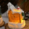 thumbnail image 5 of Christmas Resin Gingerbread House, Christmas Village Figurine, Lighted Santa Claus Snowman Ornaments with Music and LED Lights, Small Collectable Holiday Decoration for Home and Kids, 5 of 6