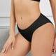 thumbnail image 4 of Gibobby Pantaletas de algodón para mujer ropa interior triangular menstrual absorbente y a de posparto de seda de hielo para mujer(Negro,G), 4 of 5