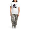 thumbnail image 4 of CafePress - Kung Fu Anime Women's Light Pajamas - Women's Short Sleeve Print T-Shirt and Pants Light Cotton Pajama Set, 4 of 7