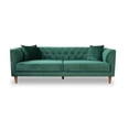 thumbnail image 2 of Mid Century Modern Calvon Green Sofa, 2 of 9