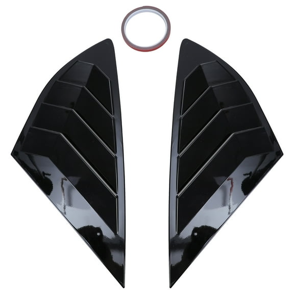 Rear Side Window Louvers Air Vent for Sun Shade Shutter Panel Cover Car Exterior Decoration Trim for 2013-2