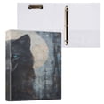 thumbnail image 3 of WOBOGO Dark Forest Wolf King File Folders Extra Large Capacity to Hold 200 Sheets of Documents Hard Shell Ring Binder for School Home Office, 3 of 10
