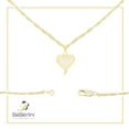 thumbnail image 7 of BEBERLINI Women Heart CZ Pendant Necklace Set 14K Gold Filled Rope Chain Jewelry 24", 7 of 7