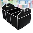thumbnail image 4 of NICEXMAS Car Storage Box Nonwoven Car Trunk Storage Bag Folding Storage Bag Tool Bag Car Storage Box (Black, Random Style Handle), 4 of 6