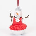 thumbnail image 4 of Elanze Designs - Princess Snowgirl White and Red 4 inch Resin Stone Christmas Figurine Ornament, 4 of 5