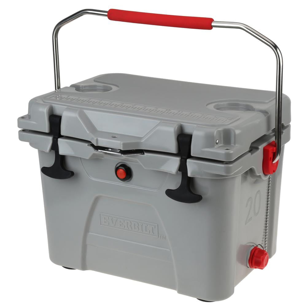 20 Qt. High-Performance Cooler with Lockable Lid in Gray