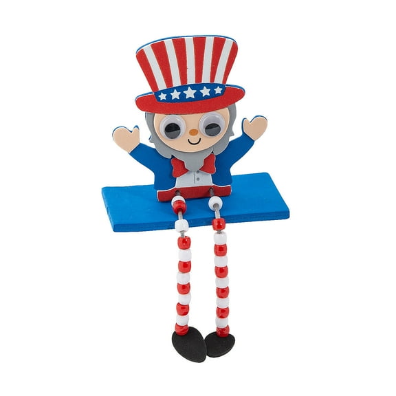 Dangle-Leg Patriotic Uncle Sam Craft Kit – Makes 12