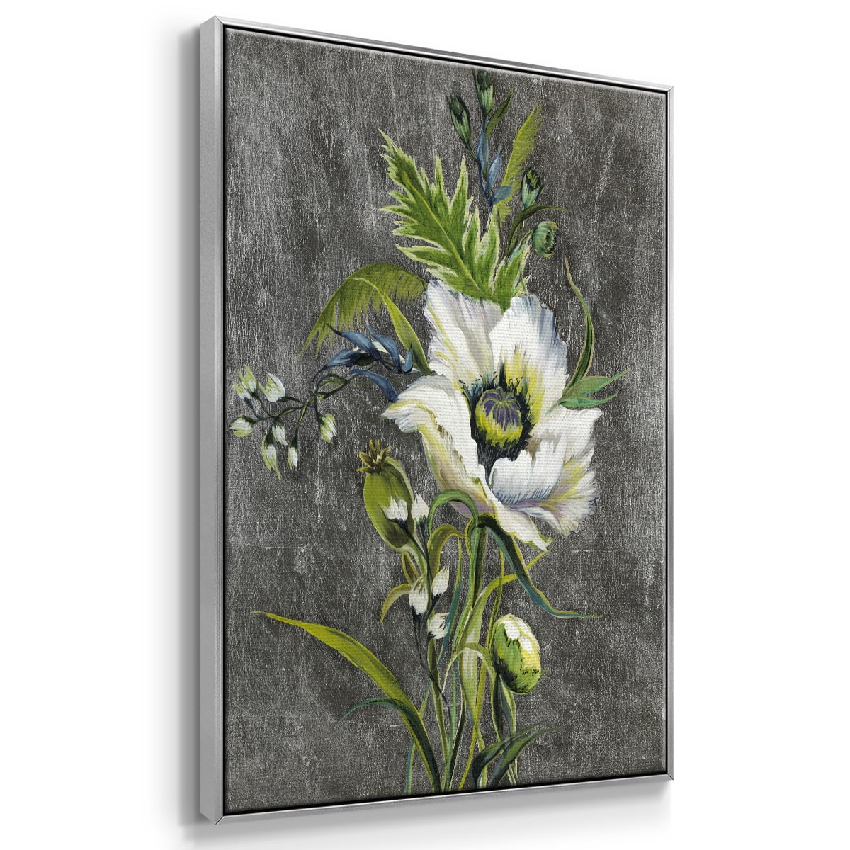 Sunny Sunday II Framed Premium Gallery Wrapped Canvas - Ready to Hang - 25 x 37 - Silver Floating Frame