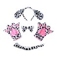 thumbnail image 1 of 4x Conjunto de disfraces de animales Adorables orejas de animales de Halloween Diadema Guantes Corbatín y cola para juegos de rol Cumpleaños Fiestas Adulto, 1 of 8