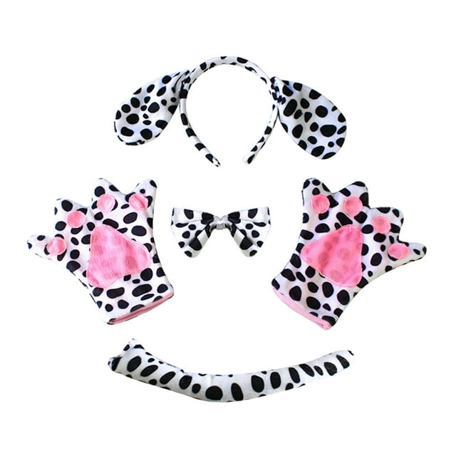 4x Animals Costume Set Halloween Decorative Headwear Animal Ears Headband Kid