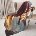 thumbnail image 3 of Fuzoiu Ferocious Dragon Fury Print Flannel Throw Blanket,Light Weight Warm Decorative,Throw Blanket Cover for Sofa, Couch, Bedroom,Travel-40"x30", 3 of 6