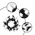 thumbnail image 6 of sruoe Halloween Decorations, Indoor Outdoor Halloween Decor, Artificial Wreaths, Halloween Decorations for Outside, Halloween Wreaths for Front Door, Halloween Simulation Bats, 6 of 6
