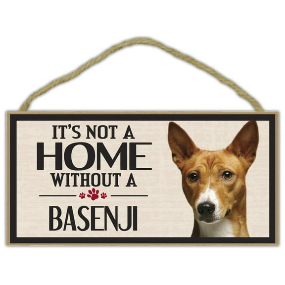 Wood Sign: It's Not A Home Without A BASENJI | Dogs, Gifts, Decorations