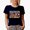 Navy Blue, variant on Becoming the Best Version of Myself, Personal Growth or Development Quote, Groovy Retro Wavy Text Merch Gift, Black T-Shirt, Medium