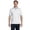 WHITE, variant on Mens 50/50 ComfortBlend EcoSmart Jersey Knit Polo 054 (5 PACK)