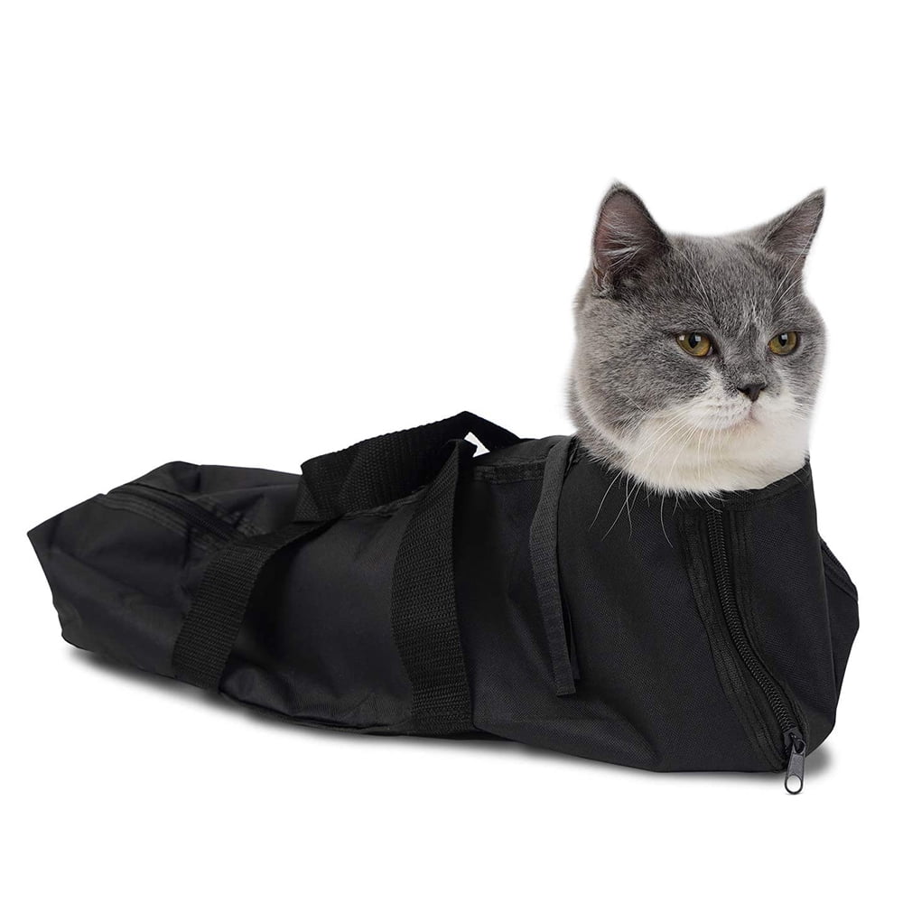 Pet Cat Grooming Bag For Cats Restraint Bag For Naughty Kitten Nail Cliping Medical Examination Anti Biting Anti Scratching Visiting Vet Walmart Com