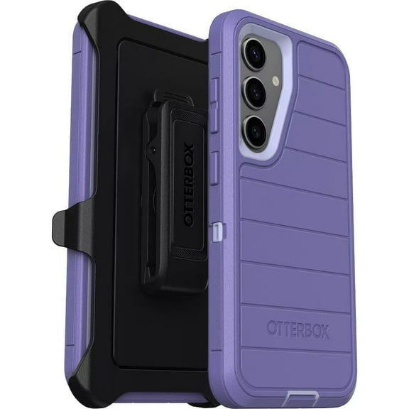 OtterBox Samsung Galaxy S24 Only - Defender Series Case - Mountain Majesty Purple - Screenless - Rugged & Durable - with Port Protection - Holster Clip Includes - Microbial Defense Protection