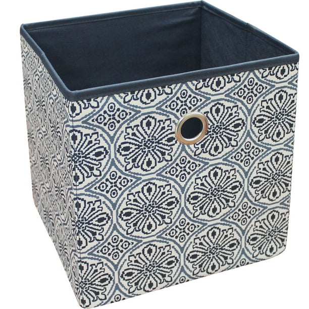 Mainstays Collapsible Fabric Cube Storage Bins (10.5" x 10.5"), Set of