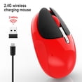 thumbnail image 1 of maskred M106 Wireless Mouse Rechargeable Mute Optical Mouse for Home Use Office Mouse Desktop Red, 1 of 6