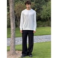 thumbnail image 3 of Pinspark Men's Long Sleeve Shirts Crew Neck T-Shirt Casual Pullover Tees Soft Stretch Basic Tee Shirt with Zipper Pocket, 3 of 7