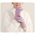 thumbnail image 1 of Wal-mart Deals Viflosae Adult Female Winter Double-layer Screen Knitted Gloves For Male Plush Thickened Cold Proof Riding Gloves Save with exciting events, 1 of 2