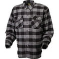 thumbnail image 2 of Scorpion Covert Moto Mens Long Sleeve Button Flannel Shirt Black/Grey 3XL, 2 of 2
