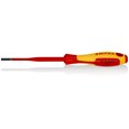 thumbnail image 1 of KNIPEX 98 20 40 SL Desarmadores (Slim) para tornillos planos mango aislante en dos componentes, según norma VDE bruñido 202 mm, 1 of 1