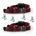 thumbnail image 1 of Chevy Chevelle 1968-1972 Airplane 3 Point Burgandy Retractable Bucket Seat Belt Kit with Bracketry - 2 Belts, 1 of 1