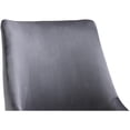 thumbnail image 6 of Meridian Furniture Karina Swivel Adjustable Gray Velvet and Chrome Office Chair, 6 of 12
