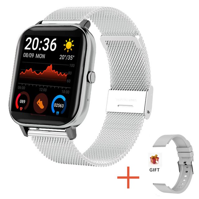 2022 nuevo reloj inteligente con Bluetooth para mujer, reloj de moda para mujer, pantalla completamente táctil de 1,69 pulgadas, presión arterial, reloj inteligente deportivo para mujer Tan Jianjun unisex