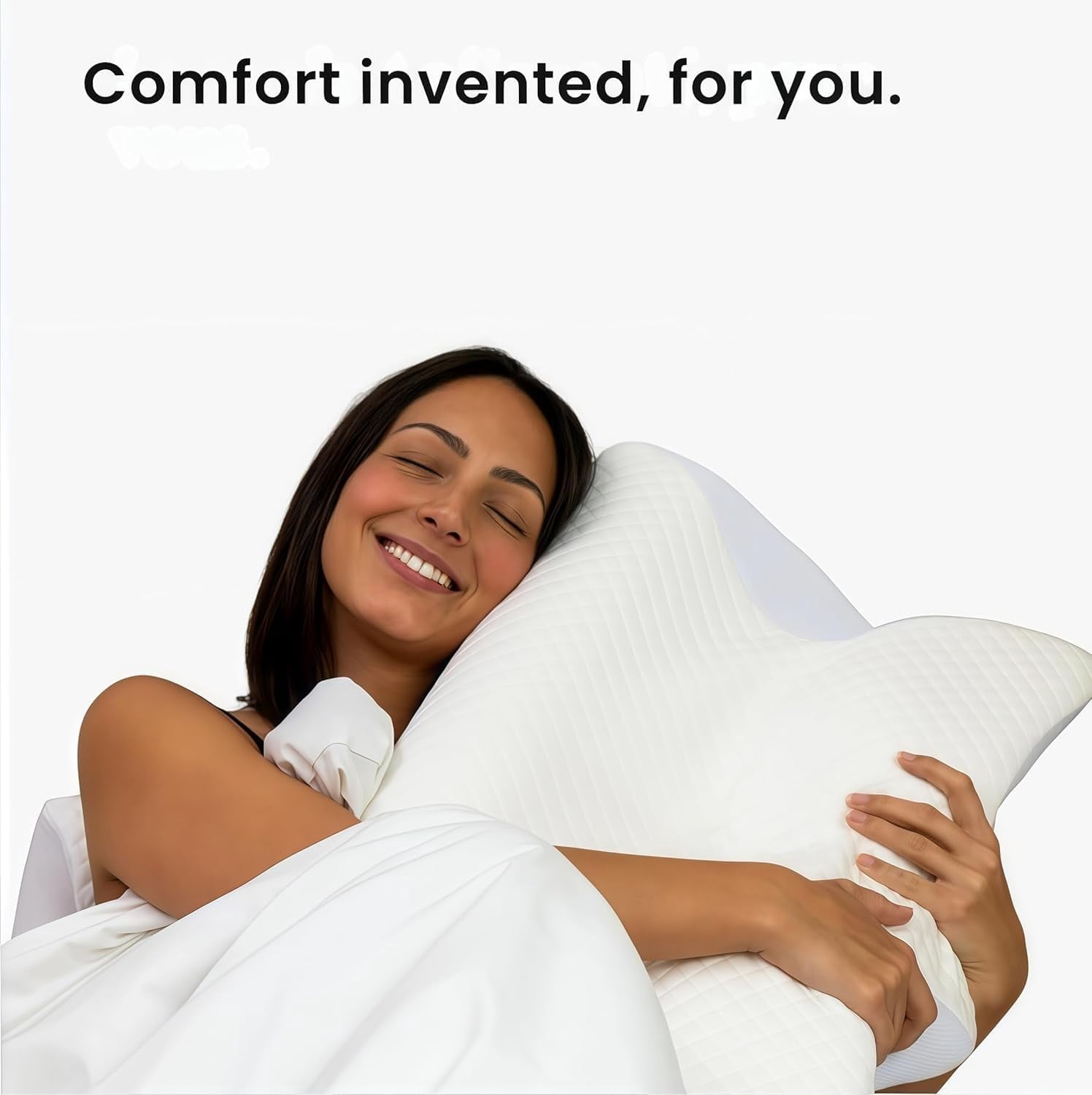 Ergo Z Pillow, Ergo Z 2 in 1 Ergonomic Pillow, Sleep Restora Pillows, Ergonomic Memory Foam Contour Orthopedic Pillows with Breathable Pillowcase for Side, Back & Stomach Sleepers(Gray)
