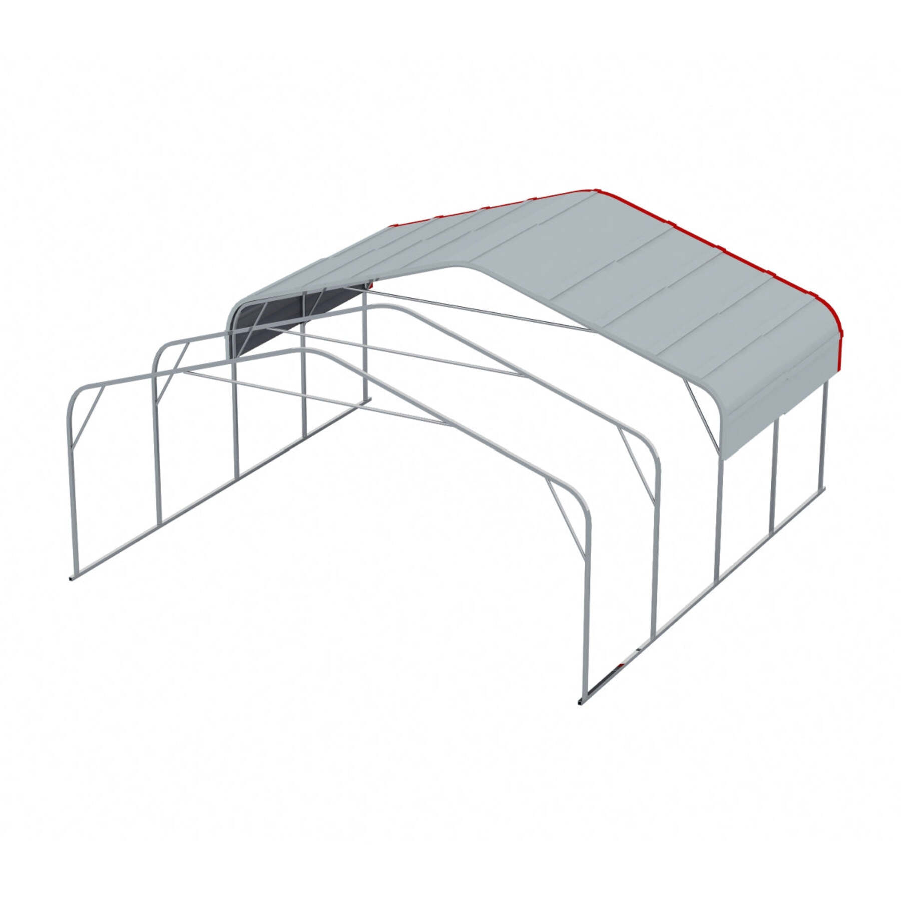 20x20 FT Heavy Duty Carport, All-Weather Metal Shelter with Durable Frame for Vehicles,Boats, Trucks, and Equipment Storage,White