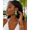 thumbnail image 2 of Heart Drop Earrings for Women – Elegant Faux Pearl Gold Tone Dangle Earrings, Lightweight Romantic Fashion Jewelry, 2 of 5