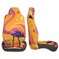 thumbnail image 3 of Sikiie Vibrant Flamingo Illustration Car Seat Protector 2 Pack Car Seat Cushion Mat, Car Seat Covers for SUV, Truck, Van, 3 of 7