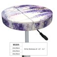 thumbnail image 4 of Balery Lavender Blooms Window Fundas de asiento para taburete de bar redondo de tela de terciopelo ajustables que protegen de arañazos y manchas para sillas de 14 a 17 pulgadas.-12 inch, 4 of 7