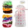 thumbnail image 5 of 1 to 50 Color Vintage Hair Scrunchies Pack  -  Stretchy Velvet Scrunchy Elastic Hair Bands for Girls, 5 of 24