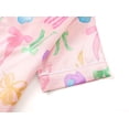 thumbnail image 4 of Beezizac Satin Pajamas for Girls - Cute Yellow Silky Short-Sleeved Set with Colorful Bow Prints Size 16, 4 of 7