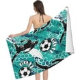 thumbnail image 3 of Yibo Soccer Bath Towel Sand-Free Beach Towel Quick Dry Pool Towel Lightweight Shower Towel for Bathroom Outdoor Swimming, 3 of 9