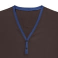 thumbnail image 4 of Iugvhana Mens V-Neck Shirts Short Sleeve T-Shirts Casual Solid Color Regular Fit Basic Tops Blouse Pullovers Brown S, 4 of 7