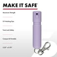 thumbnail image 4 of SABRE Mighty Discreet Pepper Spray with Snap-Clip Keychain, Lavender, 1 Ct, New, Pocket Pepper Sprays, 0.18 fl oz, 4 of 8