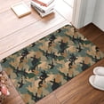 thumbnail image 4 of Rateoe Camouflage Rabbit Pattern Flannel Door Mat Indoor Outdoor Entrance, Waterproof All-Weather Doormat,Fade Resistant, Low Profile Entryway Mat 16x24in, 4 of 7