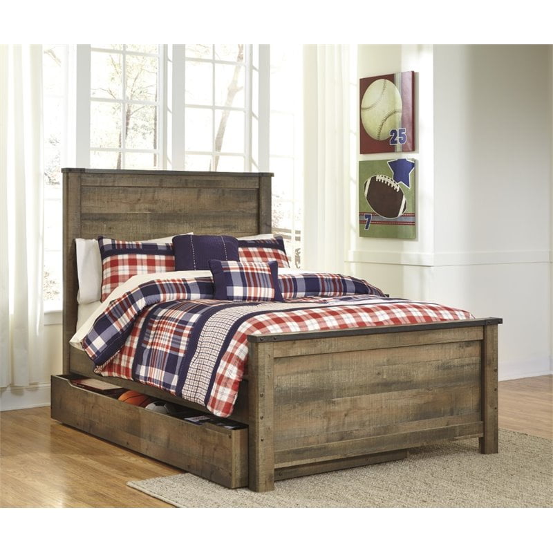 ashley trinell twin trundle bed