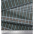 thumbnail image 2 of Soimoi Satin Silk Fabric Window Pane Check Print Fabric by The Yard 42 Inch Wide, 2 of 3