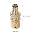 thumbnail image 2 of unbranded Conector Para Manguera De Latón Para De Mangueras Y Aspersores, 2 of 8