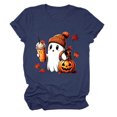 thumbnail image 6 of Leey-World Halloween Shirt Halloween Shirts for Women Short Sleeve T-Shirts for Women Halloween Graphic Tops Fall Shirt, 6 of 7