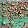thumbnail image 5 of Turquoise Dog Crate Cover, Eastern Oriental Pattern of Mandala Traditional Geometric Art, Easy to Use Pet Kennel Cover for Medium Large Dogs, 35" x 23" x 27", Green Red Yellow, by Ambesonne, 5 of 6