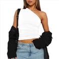 thumbnail image 1 of Tops de Mujer para Salir, Verano, , Top Corto, Camisetas Y2K, Corsé, Ropa de Entrenamiento de Moda 2025 XS, 1 of 10