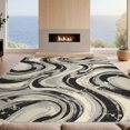 thumbnail image 2 of Design&I 8'x10' Washable Area Rug Snag-Free Large Under Painterly Splash Marbled Motion Pile Covering for Dining Room, Large Office, Lounge, 2 of 7